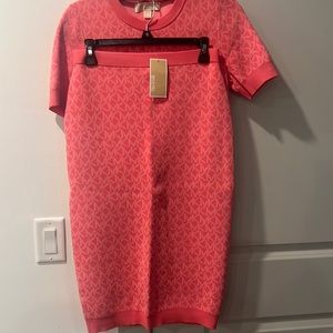 Michael Kors Tea Rose sweater pencil skirt